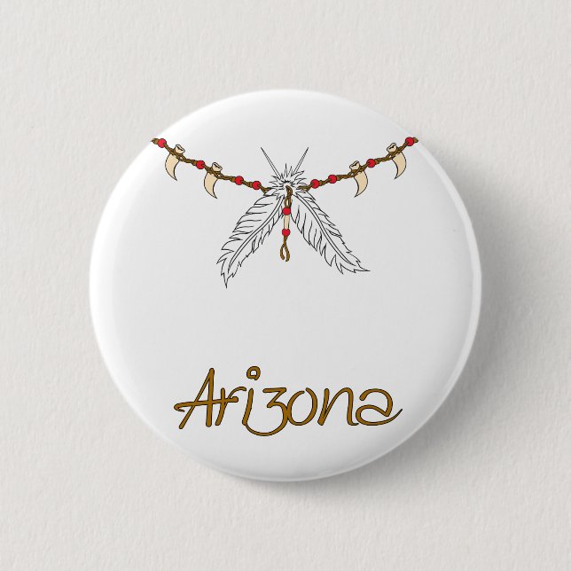 Feather Necklace Button (Front)