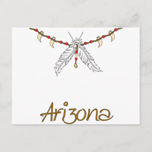 Feather Necklace Postcard