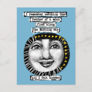 Feather Of A Moon Postcard
