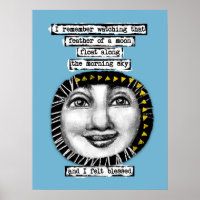 Feather Of A Moon Poster Wall Art