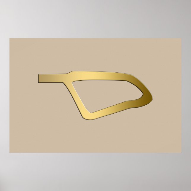 Feather of Maat Egyptian symbol Poster (Front)