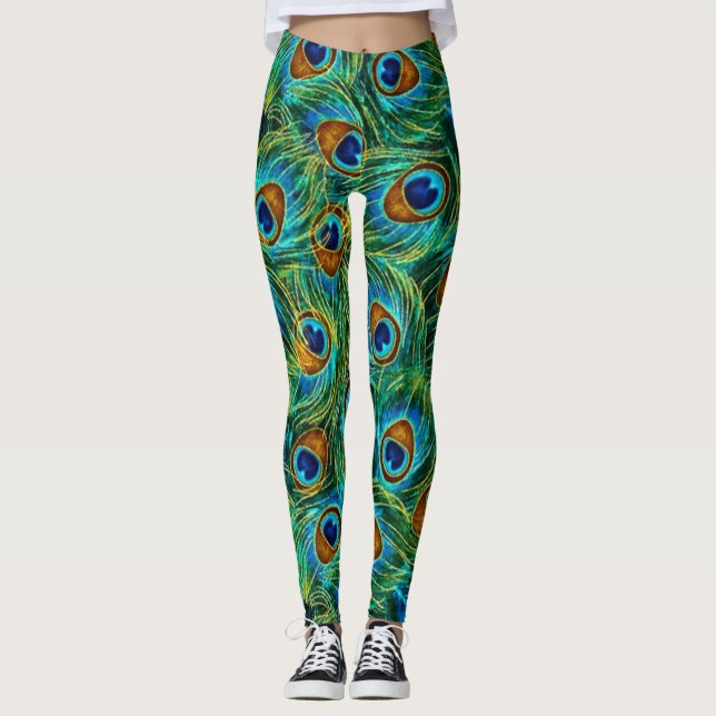 Feather of Peacock Leggings (Front)