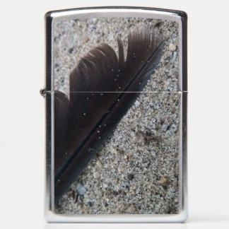 Feather On The Beach Zippo Lighter
