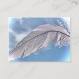 Feather or Feathers Sky Reiki Spirit Business Card