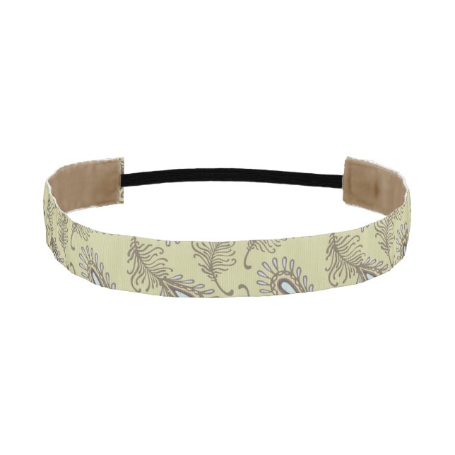 Feather Pattern Athletic Headband (Front)