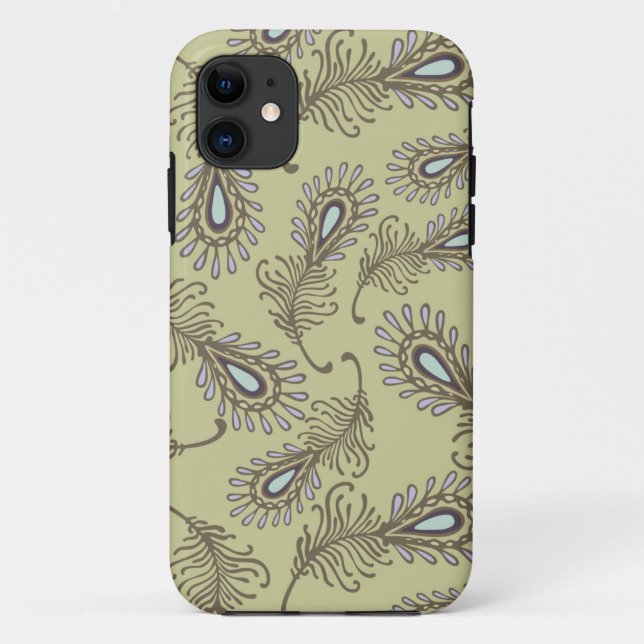 Feather Pattern Case-Mate iPhone Case (Back)