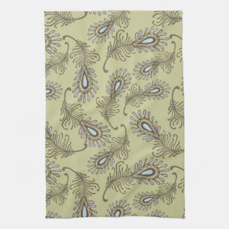 Feather Pattern Kitchen Towel