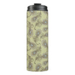 Feather Pattern Thermal Tumbler