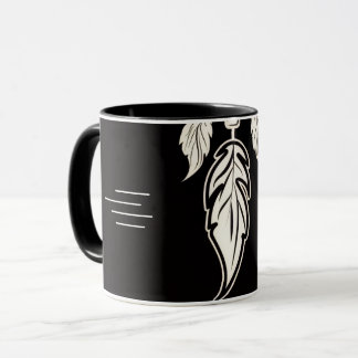 Feather Pendant Necklace for Men – Minimal Silver Mug