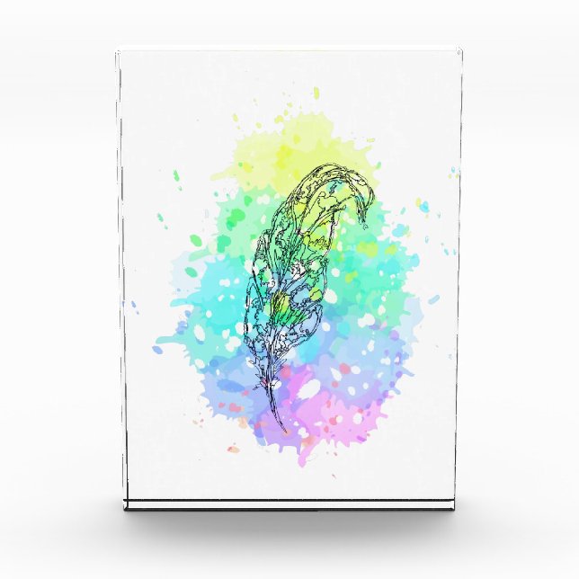 feather Postcard Photo Block (Front)