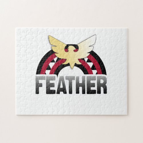 FEATHER RAINBOW JIGSAW PUZZLE