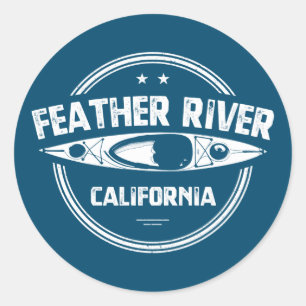 Feather River, California Classic Round Sticker