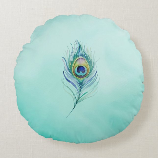 Feather Round Pillow (Front)