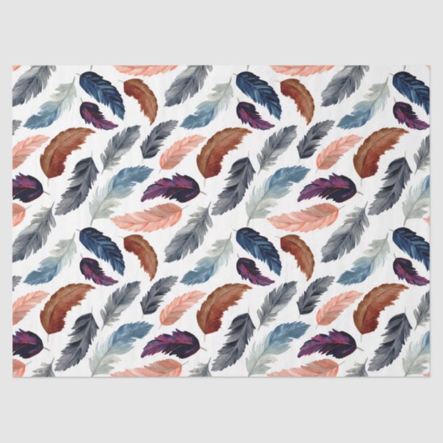 Feather Series Design 5 Tissue Paper (Front)