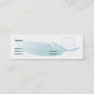Feather - Skinny Mini Business Card
