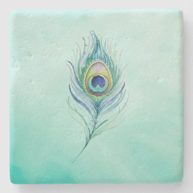 Feather Stone Coaster (Front)