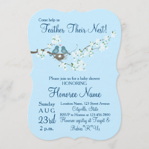 Feather Their Nest Little Birds Shower Invite