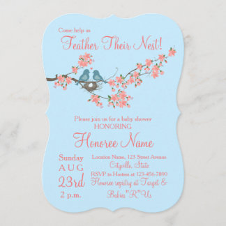 Feather Their Nest Little Birds Shower Invite