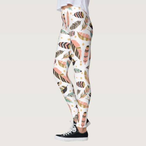 Feather Tickle Pattern Leggings