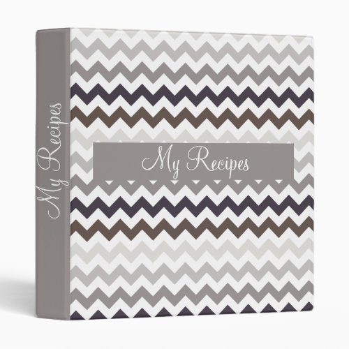 Feather Tones Chevron Binder