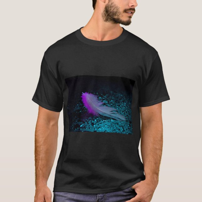 Feather Touch: Wet Nature Art Tee (Front)