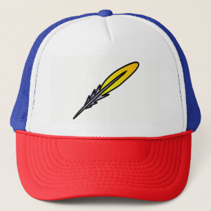 Feather Trucker Hat