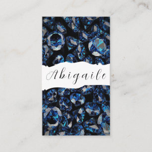 Feather Vector Seamless Vintage Diamonds Business Card