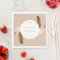 Feather Watercolor Luncheon Napkin