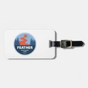 Feather Wild And Scenic River Luggage Tag