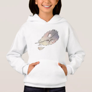 feather with birds hoodie