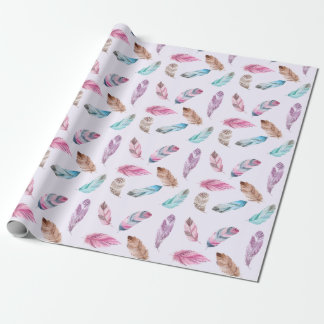 feather wrapping paper