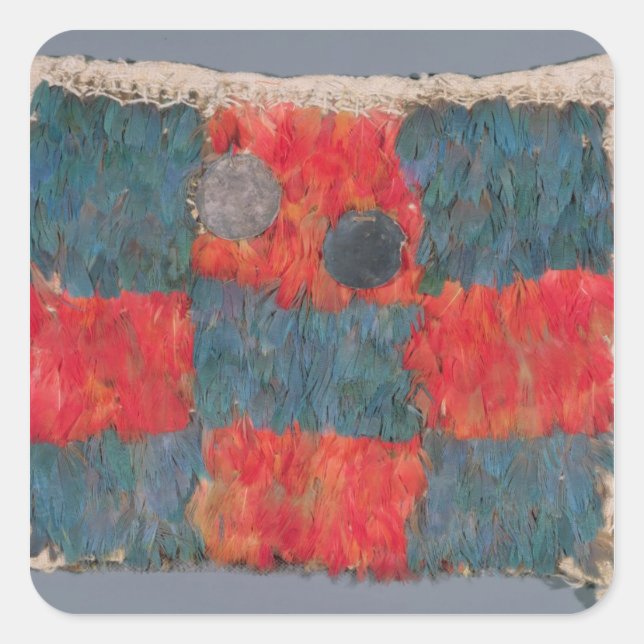 Feathered cape square sticker (Front)