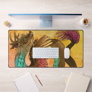 Feathered Dragon Desk Mat