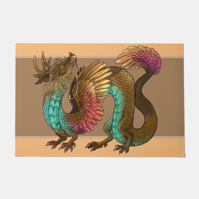 Feathered Dragon Doormat (Front)