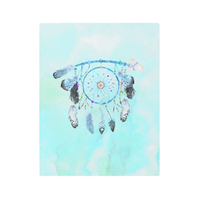 Feathered Dreamcatcher   Metal Print (Front)