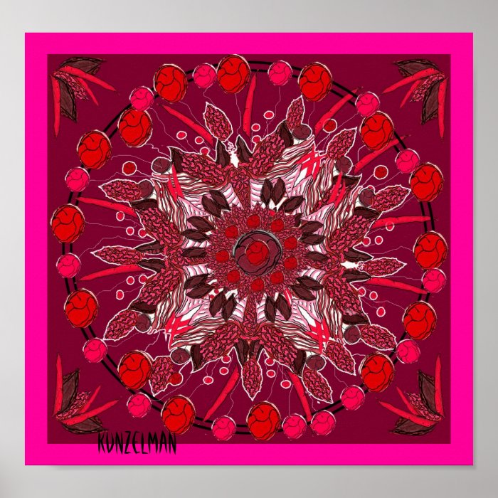 "FEATHERED DREAMS" Mandala Giclee Print