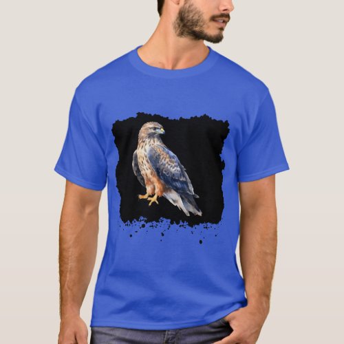 Feathered Elegance Beautiful Birds Art T_Shirt