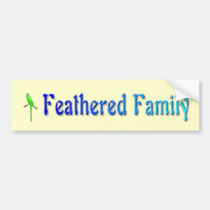 Feathered Family Bumper Sticker