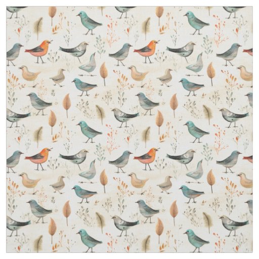 Feathered Fantasia: Whimsy Bird Fabric