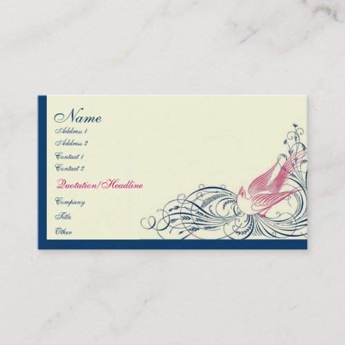 Feathered Fantasy Business Card Templates