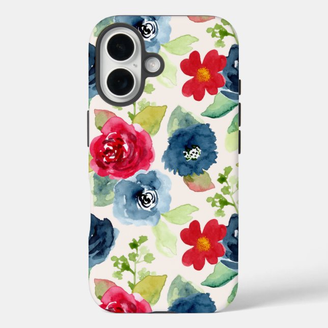 Feathered flowers printed Case-Mate iPhone case (Back)