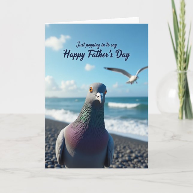 Feathered Friend Fathers Day Wish Card (Front)