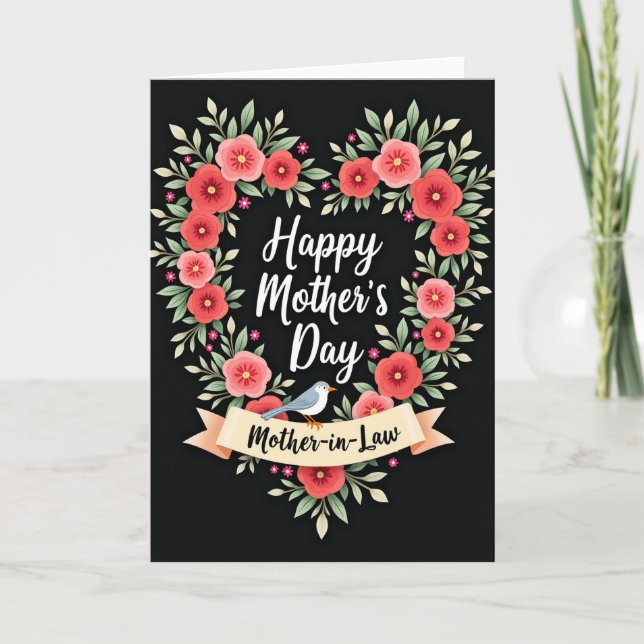 Feathered Friend Mothers Day Card (Front)