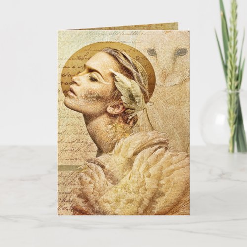 feathered friends greeting card