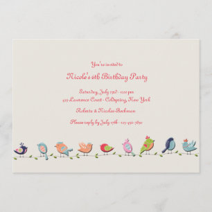 Feathered Friends Invitation