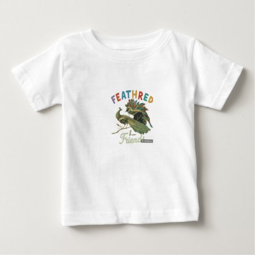 Feathered friends _ peaccock baby T_Shirt