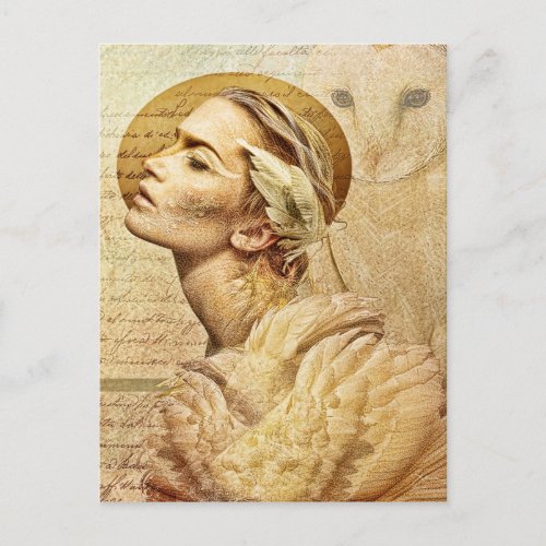 feathered friends post card