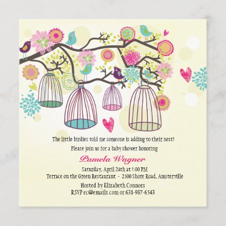 Feathered Friends Spring Invitation