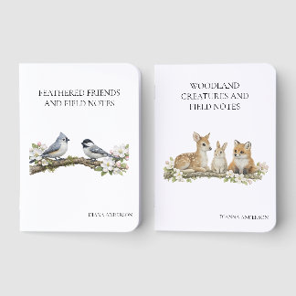 Feathered Friends / Woodland Creatures Field Guide Foil Vow Books