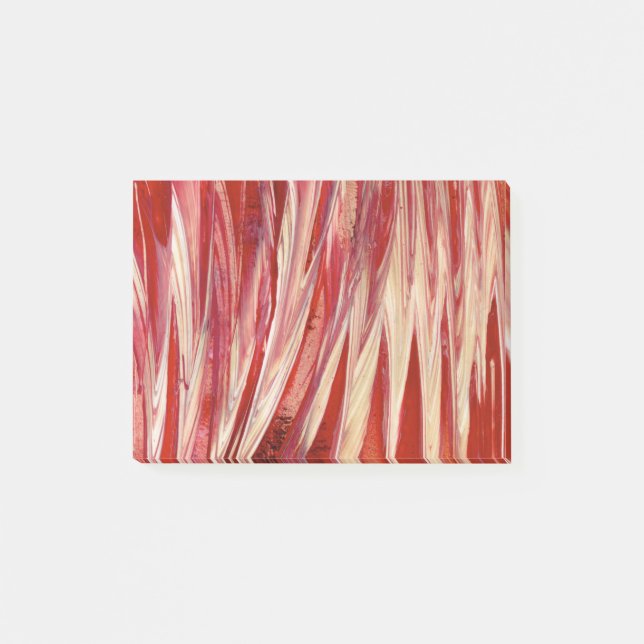 Feathered Fringe Abstract Post-it Notes (Front)